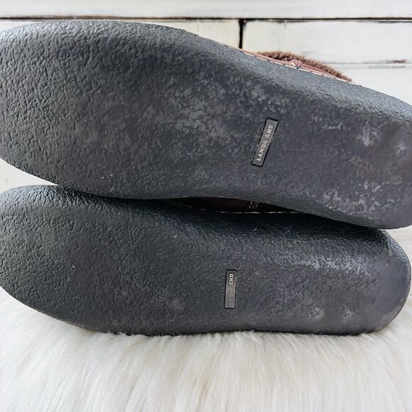 Lands End Brown Suede Faux Fur Lined Comfort Ankle Boots - Womens Size 8B - Picture 6 of 8